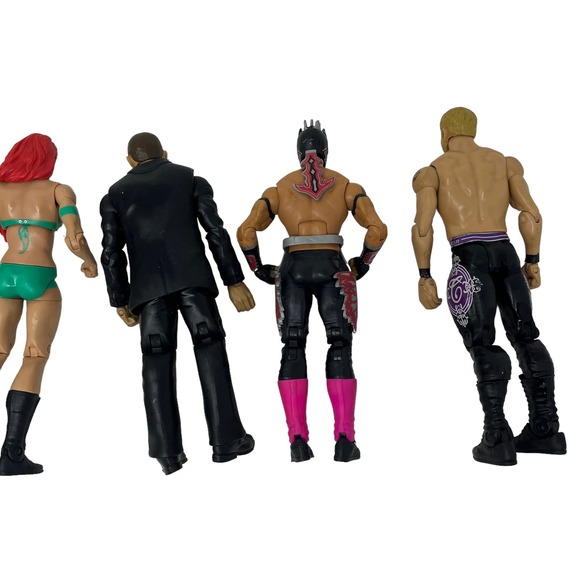 WWE Wrestling Action Figure Lot of 5, Eva Marie Cesaro Noble Kalisto & Christian - Picture 6 of 9
